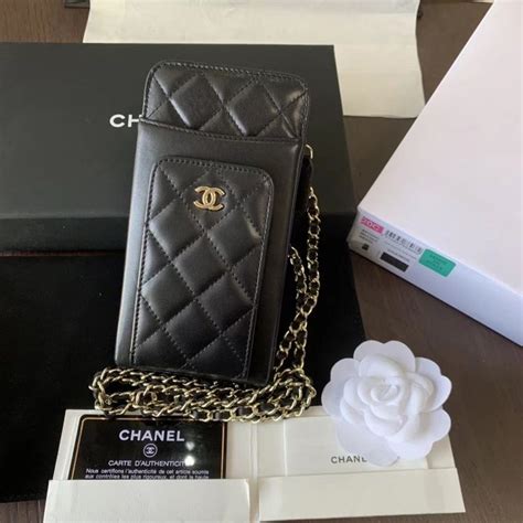 chanel cell phone|chanel phone bag with chain.